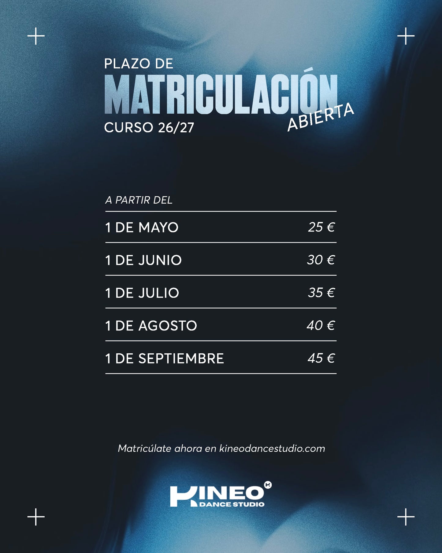 MATRÍCULA CURSO 2026/2027