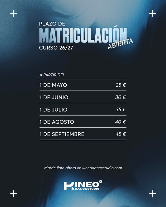 MATRÍCULA CURSO 2026/2027
