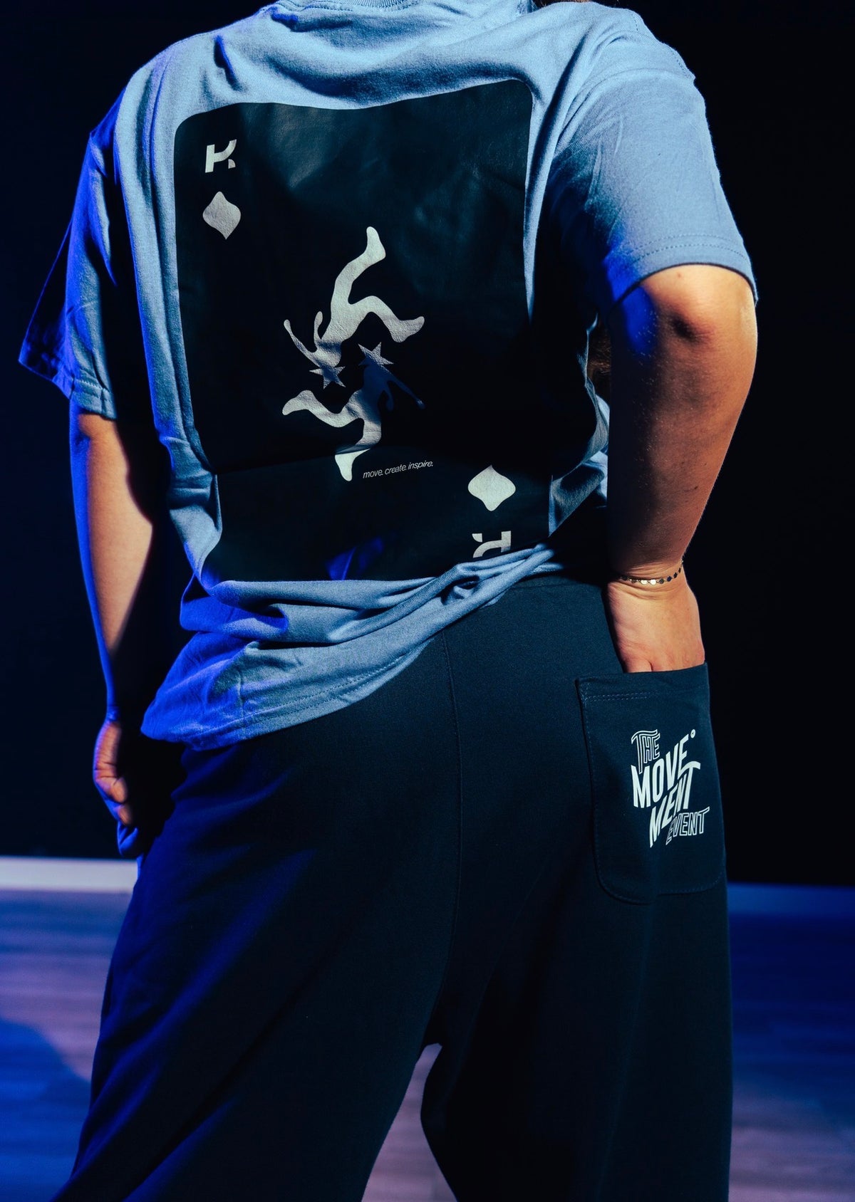 CAMISETA AZUL POKER THE MOVEMENT