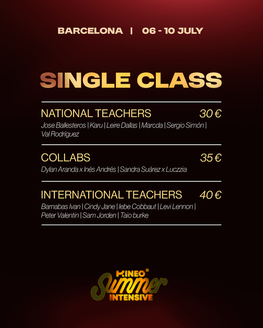 CLASES SUELTAS KINEO SUMMER INTENSIVE 6-10 JULIO